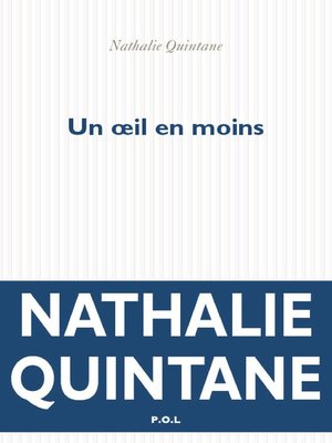 cover image of Un œil en moins